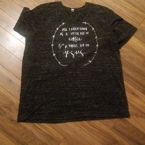 All I need today is coffee and jesus boutique tee